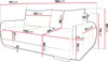 MIRJAN24 Sofa Logo 2, Wohnzimmer Couch, 2-Sitzer, Produktbild-Vorschau 3