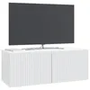 vidaXL Wandmontierter TV-Schrank Weiß 78,5 x 31 x 30 cm Produktbild-Vorschau 3