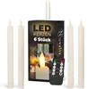 LED-kaarsen van was, wit, met timer, 8 stuks voor Productafbeelding-voorbeeld 1