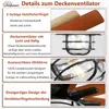 Sofucor Deckenventilator, 165 cm, schwarz, 8 Flügel, Produktbild-Vorschau 3