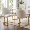 Flieks Eetkamerstoelen, set van 2, met goudkleurige, Productafbeelding-voorbeeld 2