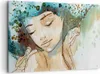 Bild auf Leinwand - Leinwandbild - Frau modern - 120x80cm - Produktbild-Vorschau 1