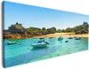 Wallario Premium Leinwandbild Französische Bucht mit klarem Produktbild-Vorschau 1