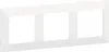 A white three-gang switch plate frame on a white background. Anteprima dell’immagine prodotto