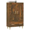 vidaXL Highboard smoke oak 70x31x115 cm odvodený výrobok z Náhľad obrázku produktu 5