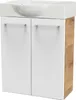 Fackelmann SBC MILANO Gäste WC Set 2-teilig 55 cm, Braun Produktbild-Vorschau 1