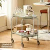 Carrello da cucina con ruote, 3 ripiani, carrello di Anteprima dell’immagine prodotto 10