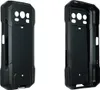 Two black phone cases shown from the back, side-by-side against a white background.