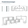 meuble TV en bois en 3 parties pour TV jusqu'à 65" table TV Voir les images du produit 11