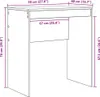 A diagram of a desk with dimensions indicated by purple lines and text. Anteprima dell’immagine prodotto
