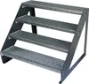 Scala a 4 gradini in acciaio grigliato, indipendente, Anteprima dell’immagine prodotto 2
