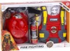 A toy firefighter set displayed in its retail packaging. Produktbild-Vorschau