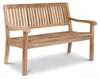 LEX "Kingsbury" Sitzbank aus Teakholz, mit Armlehne, 150 cm Produktbild-Vorschau 1