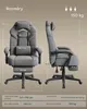 Ergonomická kancelárska stolička OBG077G01, s podnožkou, Náhľad obrázku produktu 2