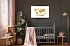 MuchoWow® Gerahmtes Poster Weltkarte - Kinder - Gold - Produktbild-Vorschau 6