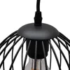 Close-up of the top part of a black pendant light fixture. Produktbild-Vorschau