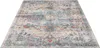 A flat lay of a rectangular rug with a distressed vintage pattern. Náhled obrázku produktu