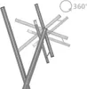 vidaXL Pied de table de bar pliable argenté 45x53x108 cm Voir les images du produit 12