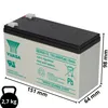 Yuasa Blei-Akku REW45-12 Pb 12V / 8Ah Hochstrom, Faston 6,3 Produktbild-Vorschau 2