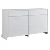 A white sideboard with six drawers is shown against a white background. Produktbild-Vorschau