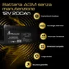 Extralink Batteria AGM 12V 200Ah, VRLA, senza manutenzione Anteprima dell’immagine prodotto 3