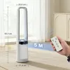 HOMCOM Stojanový ventilátor bez lopatiek, tichý stojanový Náhľad obrázku produktu 3