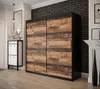 Dvoudveřová šatní skříň ORISA 1 - šířka 200 cm, černá / old Náhled obrázku produktu 1
