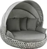 Dehner Gartenmöbel Sunlounger Miami, mit Faltdach und Produktbild-Vorschau 1