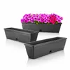 BigDean 3x Blumenkasten 80cm mit abnehmbarem Untersetzer - Produktbild-Vorschau 4