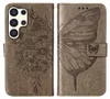 Galaxy S24 Ultra Hülle, Schmetterling Prägung Leder Produktbild-Vorschau 2