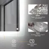 Puluomis badspiegel met verlichting, anti-condens, 100x80 Productafbeelding-voorbeeld 4
