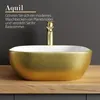 Aufsatzwaschbecken 42 cm gold Produktbild-Vorschau 2