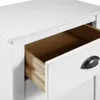 vidaXL Sideboard Hill Range Blanc 46×35×80 cm Pin massif Voir les images du produit 4