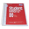 A spiral-bound notebook with a red grid pattern cover. Podgląd zdjęcia produktu