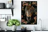 MuchoWow® MuchoWow® Gerahmtes Poster Pferd - Blumen - Produktbild-Vorschau 3