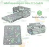 Detský gauč COSTWAY s dekou, rozkladacia pohovka/ležadlo 2 Náhľad obrázku produktu 2