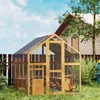 PawHut kippenhok, 3,07 m², 1,7 x 1,8 x 1,8 m, met ren, Productafbeelding-voorbeeld 2