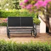Banc à bascule Greta 2 places 121 x 72 x 86,5 cm - noir Voir les images du produit 8
