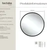 tectake® Runder Wandspiegel Fiona Ø 70 cm integrierte Produktbild-Vorschau 5