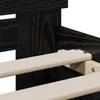 Rama łóżka z wezgłowiem Czarny dąb 80 x 200 cm Podgląd zdjęcia produktu 7