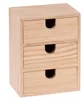Holz-Box mit 3 Schubladen 14,5x11x7 cm Produktbild-Vorschau 3