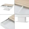 A collage of four images showing different angles and details of a modern coffee table. Náhled obrázku produktu
