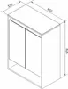 Fackelmann Badschrank Braun, 60,2 x 82,6 x 32 cm, 2-türig, Produktbild-Vorschau 7