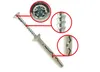 A close-up image of a wall anchor and screw, with magnified sections highlighting specific features. Produktbild-Vorschau