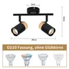 ZMH Plafonnier en bois Spot de plafond à 2 flammes GU10 Voir les images du produit 3