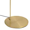 Lampada ad arco moderna in ottone con paralume beige Anteprima dell’immagine prodotto 8