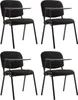 CLP 4er Set Stuhl Ken mit Klapptisch Stoff-Bezug schwarz Produktbild-Vorschau 1