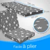 ELONEO Matelas pliant, hauteur 9cm, Matelas pliant enfants Voir les images du produit 7
