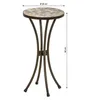 Dehner Blumenhocker Grazia, in Mosaikoptik, Ø 30 cm, Höhe Produktbild-Vorschau 4