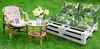 Amilian Palettenkissen SET Gartenkissen mit Rückenkissen Produktbild-Vorschau 4